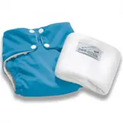 Pea Pods One Size Reusable Nappy - Aqua Blue