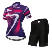 Ladies Cycling Jersey Set Trousers short Sleeve Seat Cushion Bicycle