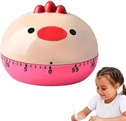 Mechanical Kitchen Timer | 60 Minute Wind Up Mechanical Timer - Cute Kitchen Egg Timer for Home Baking Cooking Oven, Kids' Activities or