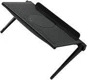 Hohopeti Adjustable Slip Computer Screen Shelf Punch Storage Stand for Monitors Tvs for Organizing Desk Accessories and Saving Space