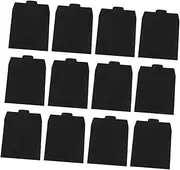 Generic 1set CD Storage Bag Lock Hole Cover Anti-Slip Protector Cable Wire Card CD Badge Stickers Door Magnetic Hardware Blank Disk Cover Outlet Push Door Hardware CD Rack Black 12pcs