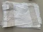 Engineered Tick Stripe Placemats Hearth & Hand Cream & Gold ~ Set Of 8