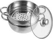UTHCLO Large Steam Pot Stainless Steel Soup Pot for Home Stove Top Large Induction Cooker Compatible Random Style