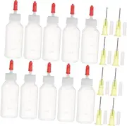 CHILDWEET Fine Tip Glue Applicator Bottles Precision Squeeze Bottles with Needle Tips for Crafting Painting and More Ideal for Ink and Liquid Application