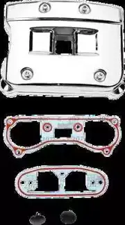 DS Chrome Rocker Box Cover Kit for Harley Softail Custom 92-99