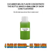 CUCUMBER MELON MIX SNOW CONE/SHAVED ICE FLAVOR CONCENTRATE MAKES 1 GALLON