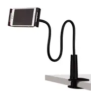 Portable Flexible Lazy Arm Smartphone Tablet Holder Phone Clip Holder - Black
