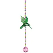 Colorful Crystal and Hummingbird Suncatcher