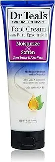 Dr Teal's Moisturize and Soften Foot Cream with Shea Butter and Aloe Vera, 227g