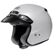 SHOEI RJ PLATINUM-R WHITE OPEN FACE STREET MOTORCYCLE HELMET SNELL M2020D DOT