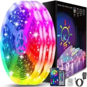 Keepsmile 130ft Led Strip Lights Bluetooth App Control with Remote Music Sync