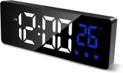 Digital Alarm Clock LED Clock for Bedroom with Temperature Display Adjustable