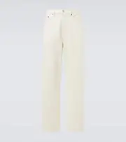 [Frame] Frame The Baggy high-rise wide-leg jeans UK 34 white