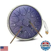Steel Tongue Drum- ChunFeng 14 Inch 15 Notes -Steel Drums For Adults-Hand Pan