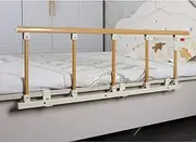Bed Rail Foldable Bed Rail Safety Side Guard for Elderly Adults Assist Handle Handicap Bed Railing Hospital Aluminum Alloy Grip Bumper (Color:A, Size:120x40cm) (C 120x40cm)