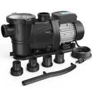 3/4 HP Pool Pump, Timer, 115V, 1.25 & 2.5” Connections Self Primming