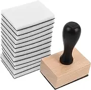 Gadpiparty Round Foam Pads Replacement - Mini Ink Blending Tool Set with Wooden Handle for Blending Drawing Distressing DIY Craft Supplies