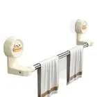 Rotatable Suction Cup Towel Rack Bathroom Storage Holder Store Sundries