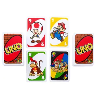 UNO瑪莉歐 Mario 桌遊 桌上遊戲 知名卡牌 多人同樂遊玩 玩具【愛買】