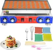 Mini Dutch Pancake Maker - 50 PCS - Fast Heating - Timer - Non-Stick - NIB