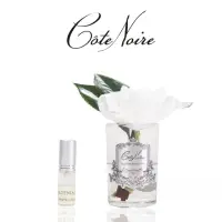 在飛比找momo購物網優惠-【Cote Noire 寇特蘭】單朵梔子花香氛花透明瓶＆黑瓶