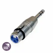 BravoPro A043 3-pin XLR Female to 6.35mm TRS Jack Plug Adaptor