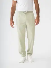 Mens Sherpa Fleece Trackpant Green Sage