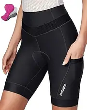 [Ewedoos] Cycling shorts for women high waist yoga shorts with 3 pockets athletic compression shorts for running workout