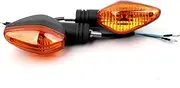 mokuo Motorcycle Front Turn Singal Light Assemblies 12V 5W Compatible with Honda Navi 2022 2023,Halogen Yellow Light