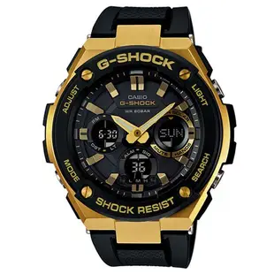 【CASIO】G-SHOCK 絕對強悍防震分層防護構造雙顯錶(GST-S100G-1A)正版宏崑公司貨