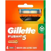 Gillette Fusion 5 Power Mens Razor Blades 4 Pack