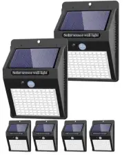 6 Pack Solar Lights Outdoor, 3 Modes/100LED Solar Security Lights Wireless IP...