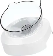Milisten 1pc Pet Feeding Bowl for Cats and Dogs Durable Plastic Design Tilt for Neck Protection Easy to Clean Water and Food Container Practical Pet Supply
