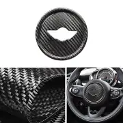 Steering Wheel Center Sticker Trim For Mini F54 F55 F56 F57 F60 Carbon Fiber DU (for: Mini)