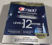 Crest 3d Whitestrips Professional Bright levels 12 Whiter 36 Strips, Exp 09/2025