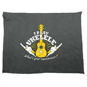 Play Ukelele Whats You Superpower - Funny Novelty Soft Sport Microfiber Towel