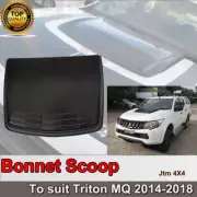 Black Bonnet Scoop Hood Cover to suit Mitsubishi Triton MQ 2014-2018 DEFECTIVE