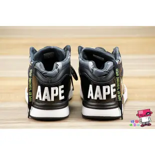 球鞋補習班 REEBOK x AAPE PUMP OMNI LITE 漆皮 猿猴 黑白 迷彩 聯名 M47402