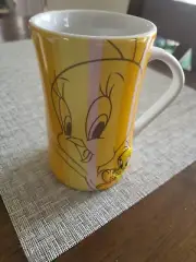 Rare Tweety Bird 3D Picture Six Flags Great Adventure Looney Tunes 12oz Cup