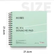 Himi 160gsm *50pgs Painting Gouache Paper Pad Spiral Book, watercolour, acrylic