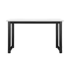 Computer Desk Metal Frame White Top 120cm