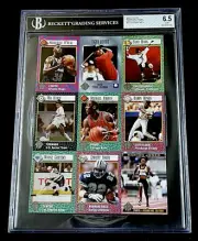 Tiger Woods RARE Michael Jordan Hawk SI for Kids 15th Anniversary Graded Sheet