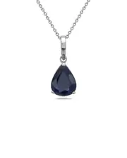 Forever Creations 14K 2.58 ct. tw. Sapphire Necklace