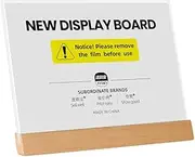 A 4 Real Wood Pedestal Certificate Display Photo Frame Pendulum Stand (Keyaki Tree - Horizontal)