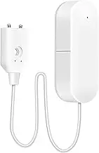 EZONEDEAL WiFi Smart Water Leak Alarm Water Leakage Detector with Sensor Probe TUYA App Water Alarm with Voice Control Remote ing Water Leak Alarm