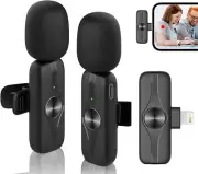 NEW Wireless Lavalier Microphone Audio Video Recording Mini Mic For iPhone