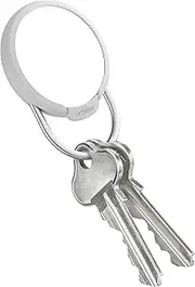 Orbitkey Slim Case for AirTag | Made with Stainless Steel and TPU | Securely Holds Your Apple AirTag | Easily Attach to Keys or Anything You Want to Track with The Open Key Ring | Granite