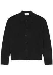 Ami Paris Logo-embroidered Wool Cardigan - Black - M M