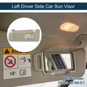 Left Driver Side Car Sun Visor w/ Mirror for Toyota Highlander No.74320-48180-E1