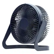 USB Powered Desk Fan Small Quiet Personal Cooler Portable Table Mini Fan - Blue